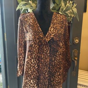 Women’s leopard print blouse